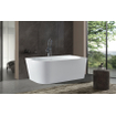 ZEZA Grand half vrijstaand hoekbad - rechts - 180x80x58cm - met afvoer - acryl - glans wit SW1030593