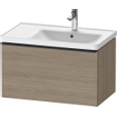 Duravit D-Neo wastafelonderkast 78.4x44x45.2cm 1 lade met softclose Eiken (terra) Mat SW640629