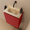 MONDIAZ TURE-DLUX 40cm toiletmeubel Fire. EDEN wastafel Frappe positie midden. Zonder kraangat. SW1102768