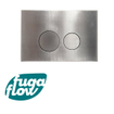 FugaFlow Eccelente Press Bedieningsplaat - bedieningspaneel voor Geberit UP320 inbouwreservoir - dualflush - ronde knoppen - metaal RVS SW1123671