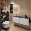MONDIAZ TURE-DLUX 120cm toiletmeubel Cale. EDEN wastafel Lava positie links. Zonder kraangat. SW1103745