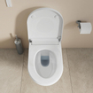 Duravit SensoWash D-Neo douchewc compact rimless diepspoel 37.8x57.7cm met closetzitting wit SW962033
