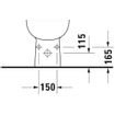 Duravit D Code staand bidet inclusief bevestiging wit 0315122
