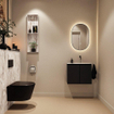 MONDIAZ TURE-DLUX 60cm toiletmeubel Urban. EDEN wastafel Glace positie rechts. Zonder kraangat. SW1103113