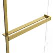 Fortifura Galeria handdoekrek voor inloopdouche - klemmen - inkortbaar - geborsteld messing (goud) SW1212773