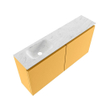 MONDIAZ TURE-DLUX 100cm toiletmeubel Ocher. EDEN wastafel Opalo positie links. Zonder kraangat. SW1105188