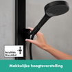Hansgrohe Rainfinity showerpipe 250 1jet showertablet 350 matzwart SW918185