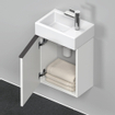 Duravit D-Neo wastafelonderkast 36.4x44x22.2cm Linksdraaiend 1 deur wit Mat SW640545