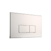 Geberit Inbouwreservoir - UP320 - QeramiQ metal bedieningsplaat - dualflush - rechthoekige knoppen - metaal wit mat SW976086