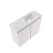 MONDIAZ TURE-DLUX 60cm toiletmeubel Cale. EDEN wastafel Opalo positie rechts. Zonder kraangat. SW1105184