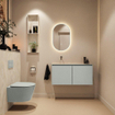 MONDIAZ TURE-DLUX 100cm toiletmeubel Greey. EDEN wastafel Ostra positie links. Zonder kraangat. SW1104847