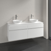 Villeroy & Boch Legato onderkast met 4 laden voor 2 opzetwaskommen 140x50x55cm matwit 0124798