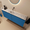 MONDIAZ TURE-DLUX 120cm toiletmeubel Jeans. EDEN wastafel Glace positie midden. Zonder kraangat. SW1103312