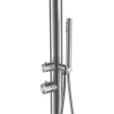 FugaFlow Buitendouche - vrijstaand - RVS 316 - handdouche - geborsteld RVS SW890157