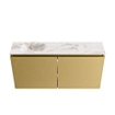 MONDIAZ TURE-DLUX 100cm toiletmeubel Oro. EDEN wastafel Frappe positie links. Zonder kraangat. SW1102914