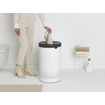 Brabantia Wasbox - 60 liter - kunststof deksel - uitneembare waszak - wit SW767542