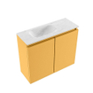 MONDIAZ TURE-DLUX 60cm toiletmeubel Ocher. EDEN wastafel Opalo positie links. Zonder kraangat. SW1104400