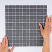 The Mosaic Factory London mozaïektegel - 30x30cm - wand en vloertegel - Vierkant - Porselein Dark Grey Mat SW62242
