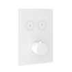 Hotbath Cobber afbouwdeel inbouwthermostaat met 2 pushbuttons mat wit SW229973