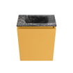 MONDIAZ TURE-DLUX 40cm toiletmeubel Ocher. EDEN wastafel Lava positie midden. Zonder kraangat. SW1103880