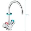GROHE Costa S Keukenkraan - hoog - chroom 0440186