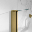 Fortifura Galeria Douchecabine - 80x120x200 - Profiel - veiligheidsglas - anti kalk - Geborsteld Messing PVD (Goud) SW1224420