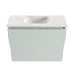MONDIAZ TURE-DLUX 60cm toiletmeubel Greey. EDEN wastafel Ostra positie midden. Met 1 kraangat. SW1104868