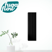 FugaFlow Eccelente Arredo Hoge Kast - 120x34.5x34.5cm - 1 deur - mat zwart - MDF SW1123297