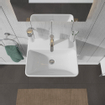 Duravit ME by Starck wastafel 55x44cm met 1 kraangat met overloop wit SW84146