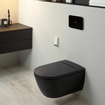 Villeroy & Boch Viclean I100 Douche WC - spoelrandloos - directflush - CeramicPlus - Pure black (mat zwart) SW917938