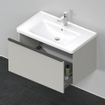 Duravit D-Neo wastafelonderkast 78.4x44x45.2cm 1 lade met softclose Betongrijs Mat SW640746