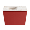 MONDIAZ TURE-DLUX 60cm toiletmeubel Fire. EDEN wastafel Frappe positie links. Zonder kraangat. SW1102772