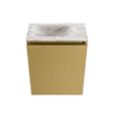 MONDIAZ TURE-DLUX 40cm toiletmeubel Oro. EDEN wastafel Glace positie links. Met 1 kraangat. SW1103404