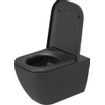 Duravit Happy D.2 WC-zitting 43x35.9x4.3cm met softclose met quickrelease Kunststof Antraciet Mat SW297027