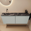 MONDIAZ TURE-DLUX 120cm toiletmeubel Greey. EDEN wastafel Lava positie links. Zonder kraangat. SW1103807