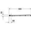 Duravit Stonetto kunststof douchebak (Solid Surface) rechthoekig 90x80x5cm wit 0300916