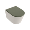 MONDIAZ LAVIE wandclosetpack - 36x53cm - diepspoel - rimless - Linen (offwhite) - softclose - quick-release - toiletzitting - Army (groen) SW1208574