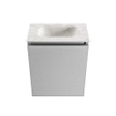 MONDIAZ TURE-DLUX 40cm toiletmeubel Plata. EDEN wastafel Ostra positie midden. Zonder kraangat. SW1104980