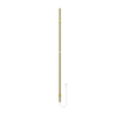Belrad Rod staafhanddoekdroger - 150x6,3x12,7 cm - elektrisch - enkel - 60w - 2,5cm - geborsteld goud SW1218426