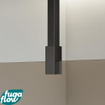 FugaFlow Eccelente Vetro inloopdouche badkamer - 90x200cm - rookglas - plafondarm - gunmetal - SW1125143