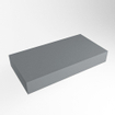 Mondiaz TOP 23 Vrijhangend Topblad - 80x23.5x12cm - geschikt voor waskom - Solid surface - Plata SW1023033