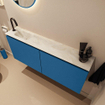 MONDIAZ TURE-DLUX 120cm toiletmeubel Jeans. EDEN wastafel Ostra positie links. Met 1 kraangat. SW1104879