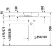 Duravit Cape Cod waskom rond zonder kraangat zonder overloop Ø43cm mat wit/wit SW297002