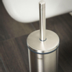 Tiger Boston Toiletborstelhouder - gesloten - staand - geborsteld RVS CO307430946