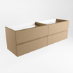 Mondiaz VICA wastafelonderkast - 160x45x50cm - 4 lades - uitsparing links - softclose - Oro SW1016573