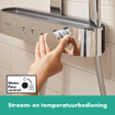 Hansgrohe Pulsify showerpipe 26cm 2jet planchet 40cm chroom -licht beschadigd- OUTLET UDEN STORE35781