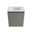 MONDIAZ TURE-DLUX Toiletmeubel - 40cm - Smoke - EDEN - wastafel Opalo - positie midden - Zonder kraangat SW1126207