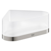 GROHE Selection Douchetray - 17x17x20x8.5cm - hoekmodel - wandmontage - supersteel/mat glas SW444530