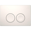 Geberit Delta25 bedieningsplaat - 2-toets spoeling - ronde knoppen - Alpien wit SW730486