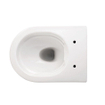 QeramiQ Urby Wandtoilet - 52x35x33cm - spoelrandloos - met zitting - glans wit SW1246163